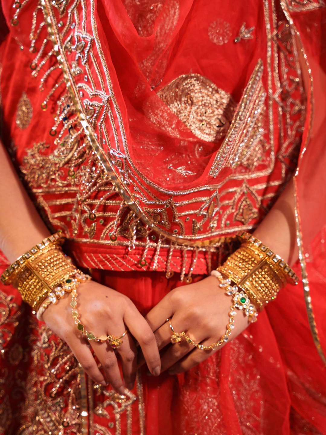 Red Rajputi Poshak – Gota Patti