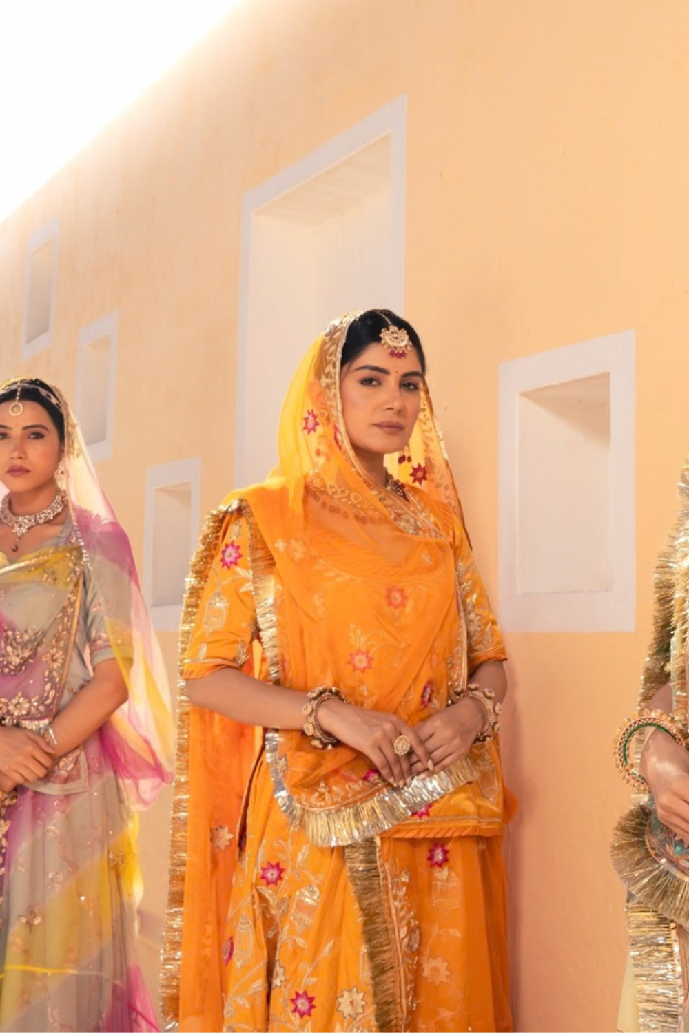 Rajvanshi Gota Patti Poshak – Yellow